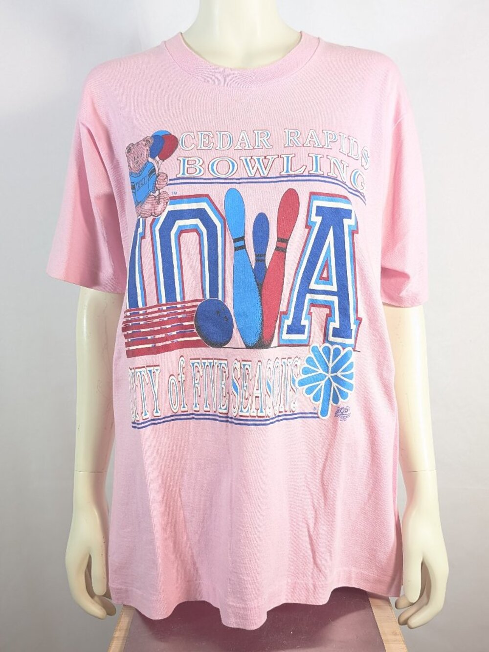 Cedar Rapids, Iowa 1991 bowling tshirt